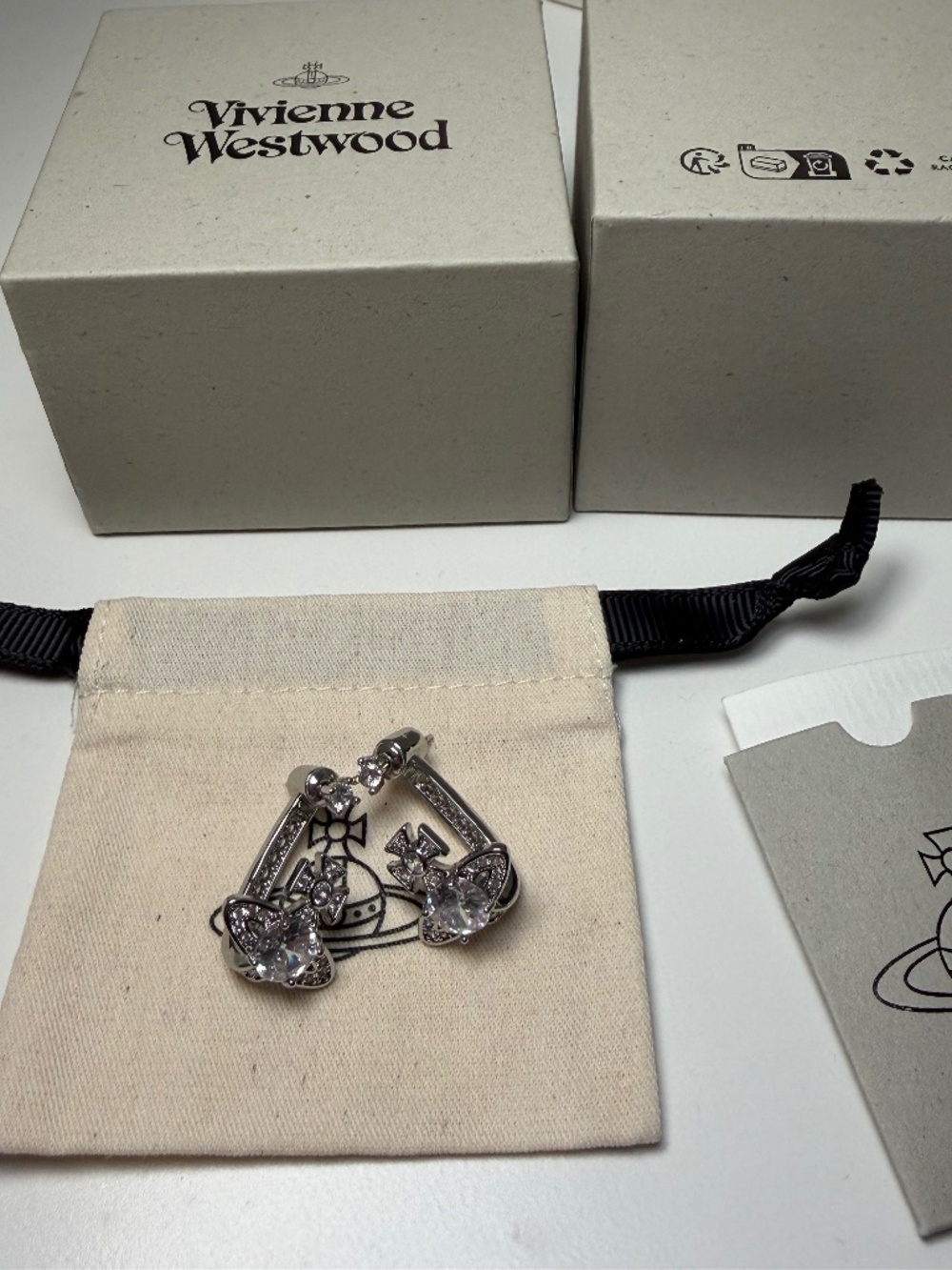 Vivienne Westwood Orb Silver Earrings